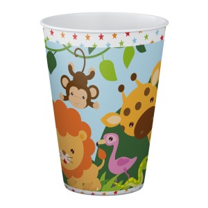 Copos de Papel 250ml - Safari c/8 Make+