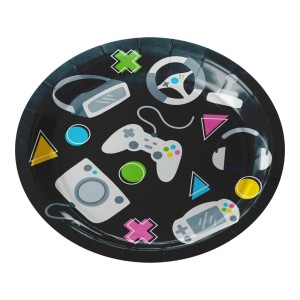 Pratos de Papel 18cm - Game c/8 Make+