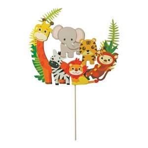 Topo de Bolo - Bichos do Safari Make+