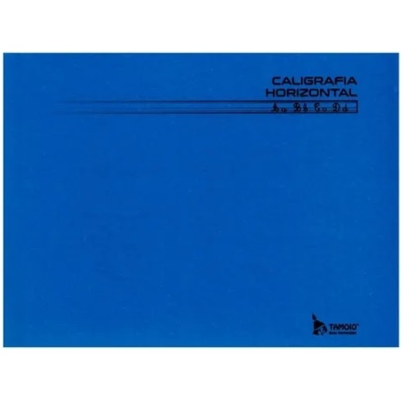 Caderno de Caligrafia 1/4 Horizontal Azul 96fls Tamoio
