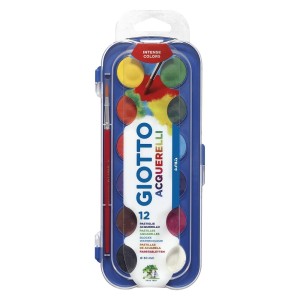 Aquarela Escolar 12 Cores Giotto