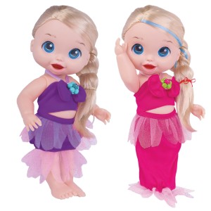 Boneca Baby's Collection Bela Sereia Pink 404 Super Toys