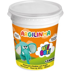 Massa de Modelar com Argila (Argilinha) 500g Uti Guti