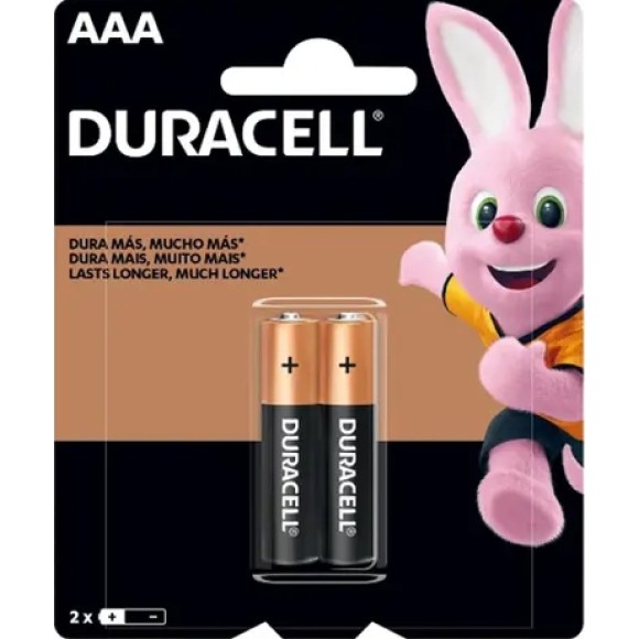 Pilha Alcalina Palito AAA c/2 Duracell