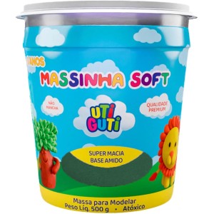 Massa de Modelar 500g - Verde Escuro Uti Guti