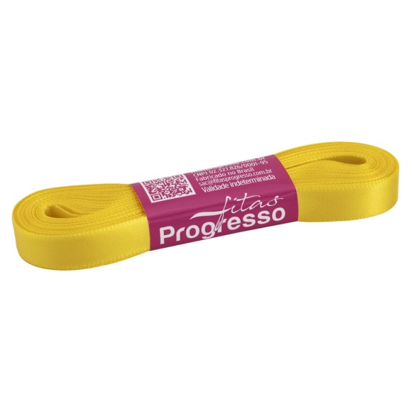 Fita de Cetim n.2 0763 - Amarelo Gema Progresso
