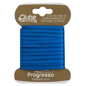 Fita de Cetim n.0 0214 - Azul Royal Progresso