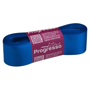 Fita de Cetim n.7 0214 - Azul Royal Progresso