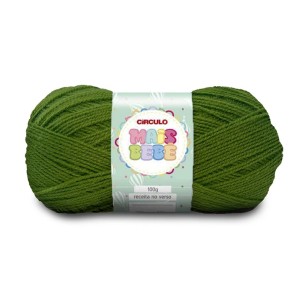 Lã Mais Bebê 5058 - Oliveira 100g Circulo