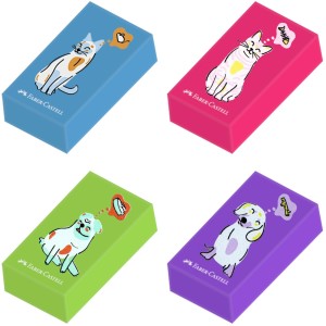 Borracha Escolar Fantasia Pets Faber Castell