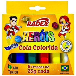 Cola Colorida 6 Cores 25g Radex