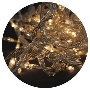 Pisca Pisca 100 LEDs Branco Quente 10 Metros 19013 Chibrali