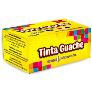Tempera Guache 6 Cores 15ml Make+