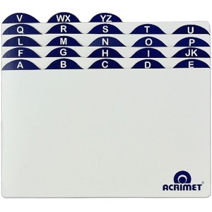 Índice A-Z para Fichas 5x8 Acrimet