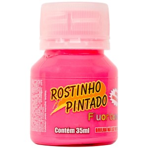 Tinta Facial Líquida 35ml - Pink Fluorescente Rostinho Pintado