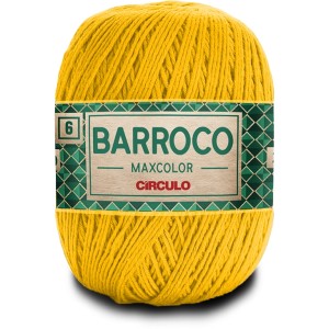 Barbante Barroco MaxColor n.6 400g 1289 - Canario Circulo