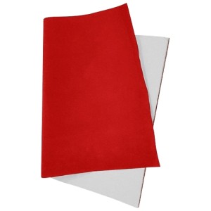 Papel Camurça (Aveludado) 40x60cm - Vermelho