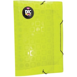 Pasta com Elástico Bubble Amarelo Neon 901PP-AM DAC