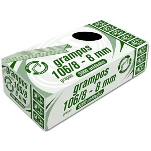 Grampo 106/8-8mm Galvanizado c/5000 ACC