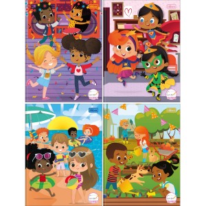 Caderno de Caligrafia Sapeca Feminino 40fls Tilibra