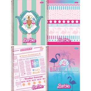 Caderno 1 Matéria Barbie The Movie 80 Folhas Foroni