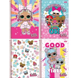 Caderno 1 Matéria LOL Surprise 80fls Foroni