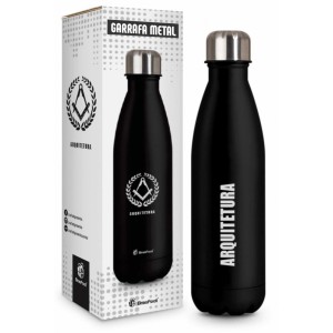 Garrafa Térmica Metal 500ml - Arquitetura Brasfoot