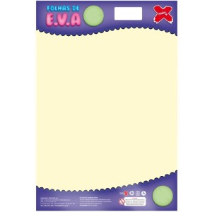 Placa de EVA Liso 40x60cm - Amarelo Baunilha c/10