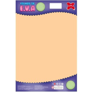Placa de EVA Liso 40x60cm - Bege c/10