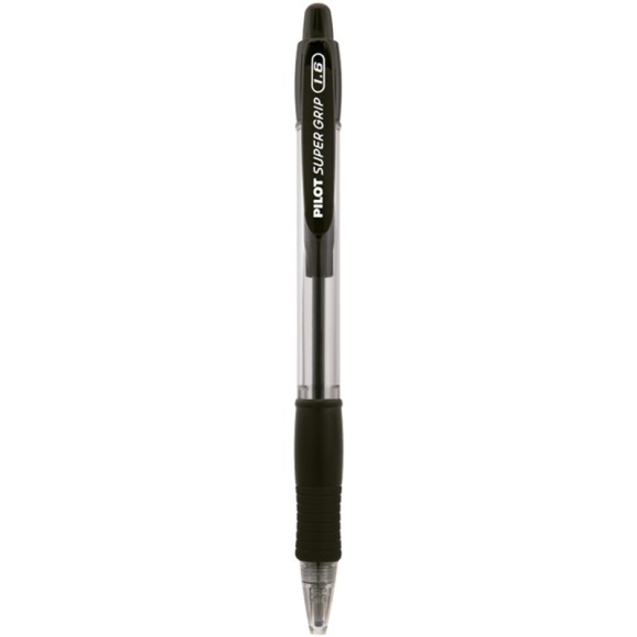 Caneta Esferográfica 1.6mm Super Grip Preta Pilot