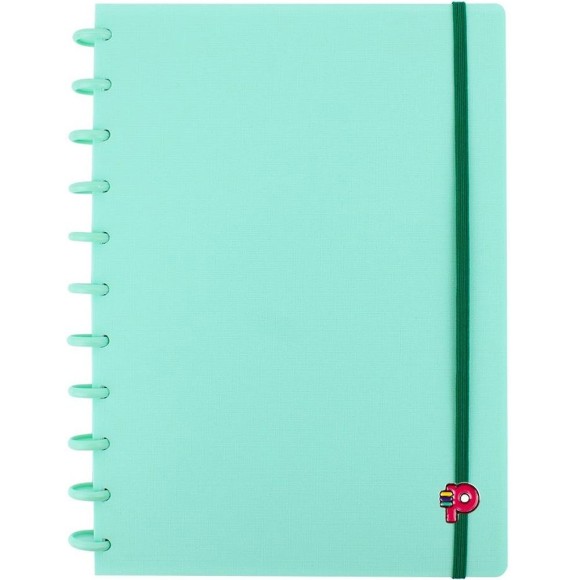 Caderno de Disco Grande Yummy Colors Verde Menta Pop Disc