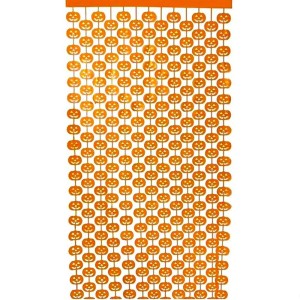 Cortina de Halloween - Abóbora Laranja 2m x 1m HLW6072 Yoss