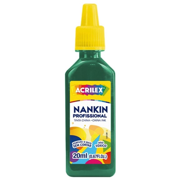Tinta Nankin 20ml - Verde Bandeira 511 Acrilex