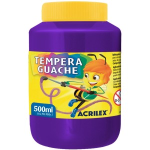 Tempera Guache 500ml - Violeta 516 Acrilex