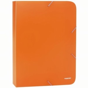 Pasta com Elástico 40mm Neon Laranja A40N-LJ Plascony