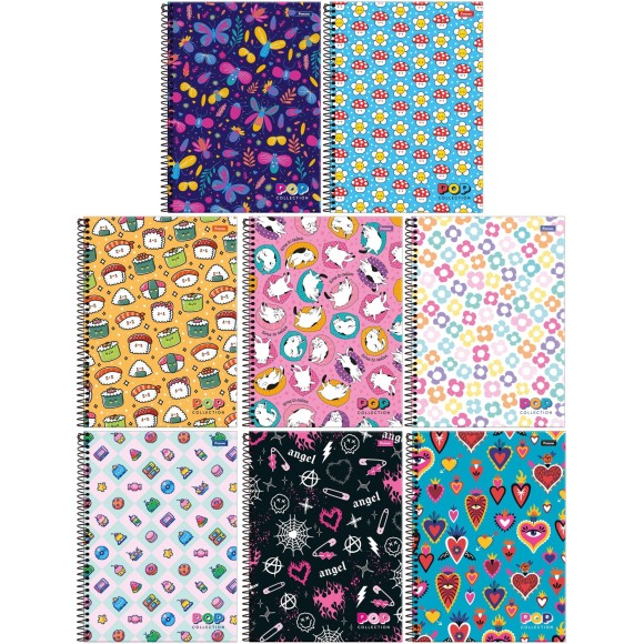 Caderno 1 Matéria Pop Collection 96fls Foroni