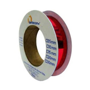 Fita Metalóide 10mm - Vermelho c/50 Metros Lantecor