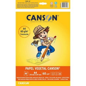 Papel Vegetal A4 60g 10 Folhas Canson