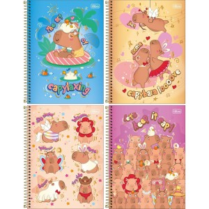 Caderno 1 Matéria Capyclub 80 Folhas Tilibra