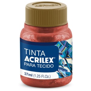 Tinta para Tecido Metálica 37ml - Cobre 534 Acrilex