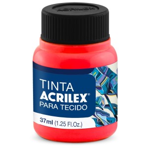 Tinta para Tecido Neon 37ml - Vermelho 103 Acrilex