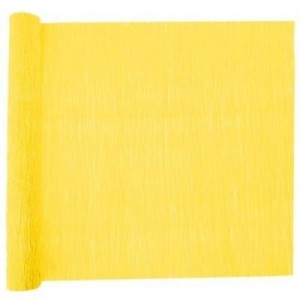 Papel Crepom Simples 48cm x 2m - Amarelo