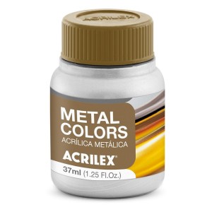 Tinta Acrílica Metal Colors 37ml - Branco Metálico 562 Acrilex