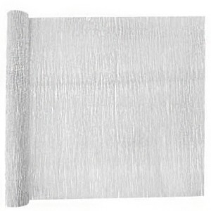 Papel Crepom Simples 48cm x 2m - Branco