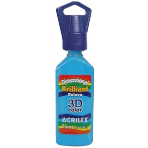 Tinta Dimensional Brilliant 3D 35ml - Azul Celeste 503 Acrilex