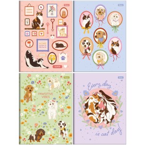 Caderno Brochura Smoogies 80 Folhas Foroni