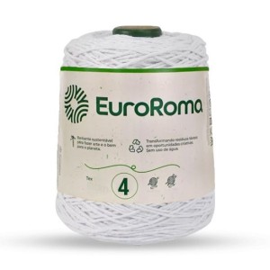 Barbante N.4 200 - Branco 600g EuroRoma