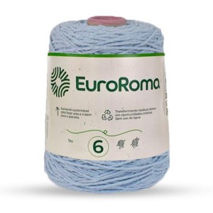 Barbante N.6 900 - Azul Bebê 600g EuroRoma