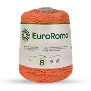 Barbante N.8 750 - Laranja 600g EuroRoma