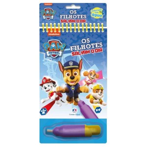 Livro Colorindo com Água - Patrulha Canina - Os Filhotes Salvam o Dia Ciranda Cultural